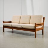 Dyrlund Three-Seater Sofa in Solid Teak