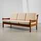 Dyrlund Three-Seater Sofa in Solid Teak