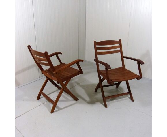 Teak garden chairs by Anders & Lars Hegelund, 1980’s