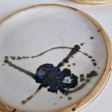 Set of 2 pottery plates from La Colombe, Vallauris