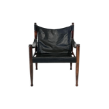 Erik Wørts for Niels Eilersen rosewood and leather lounge chair
