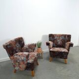 Ensemble de fauteuils fleuris