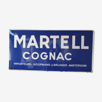 Plaque émaillée  Martell Cognac