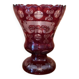 Bohemian Crystal Vase