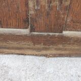 Double-sided oak counter, crate