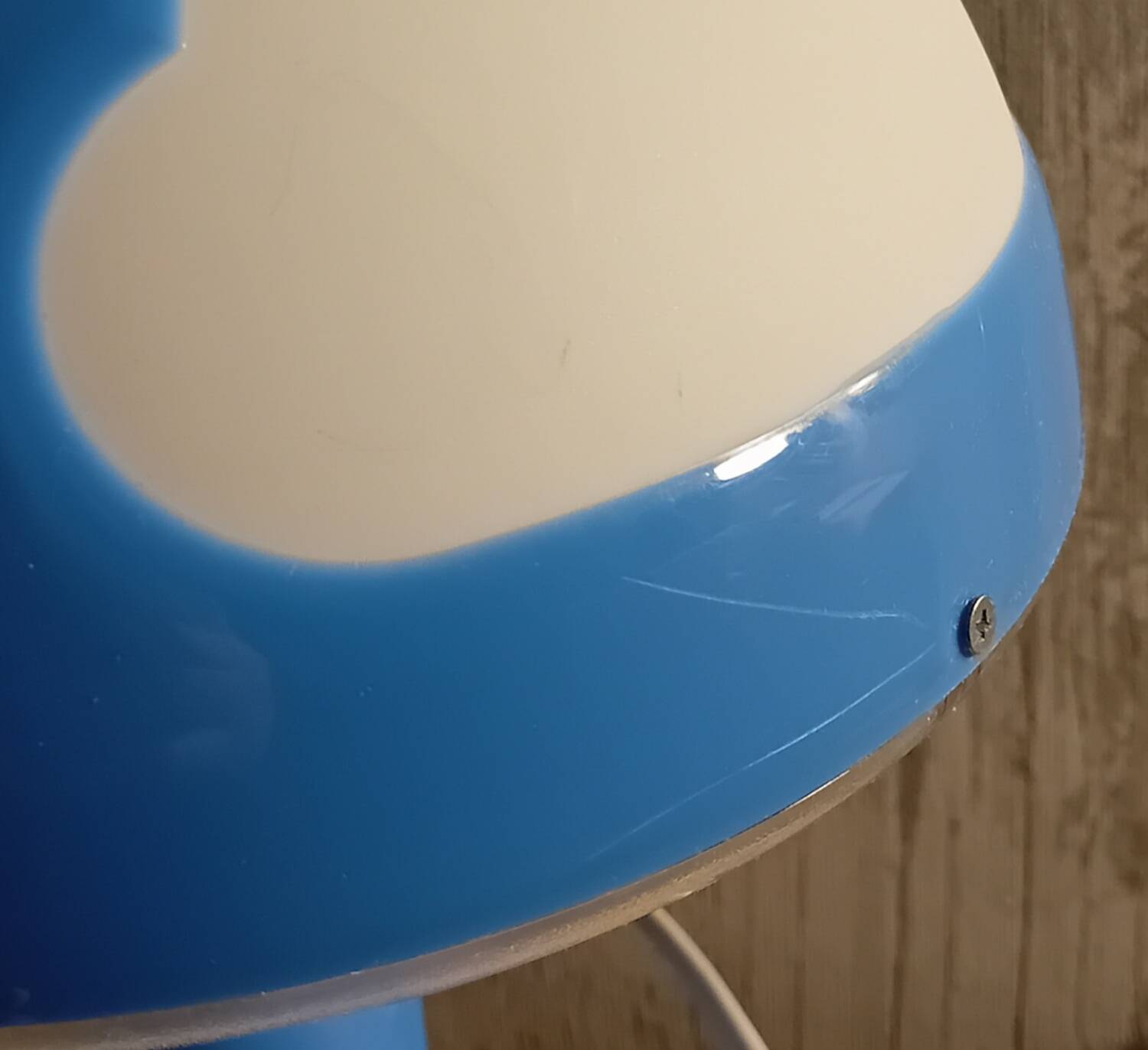 Vintage Ikea mushroom lamp Skojig blue model