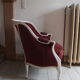 Louis XV style armchair patinated white