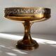 Silver Bronze Metal Fruit Bowl