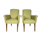 Paire de fauteuils vintages scandinaves 1960 vert