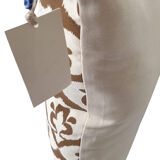 Housse de coussin ottoman style ikat ivoire / olive - 50 x 50