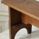 Tabouret / banc de ferme XS en bois massif ancien