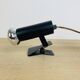 Vintage clamp spotlight, black metal, 70s