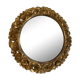 Witch mirror in gilded wood carved 1950 41cm