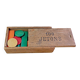 Boîte de 100 jetons en bois complète vintage France