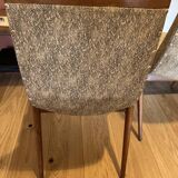 (Lot) 2 teak designer chairs (1950s)
