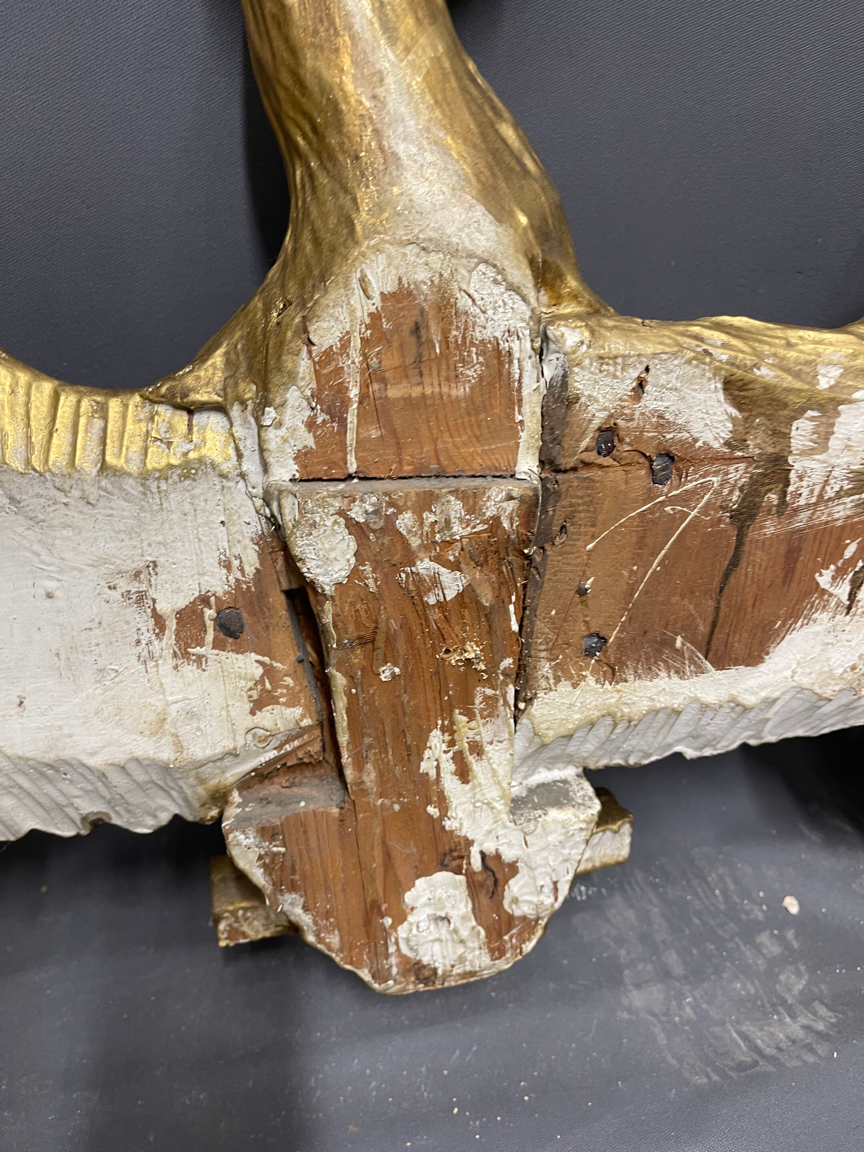 Mirror 212x101 cm empire era early nineteenth, gilding with gold leaf very good condition