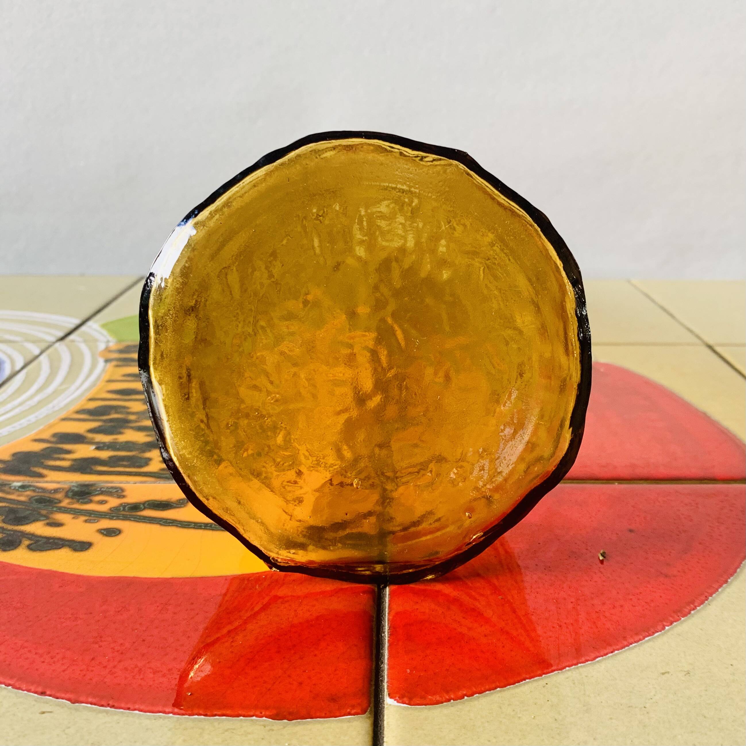 Amber Yellow Empoli Glass Genie Bottle - MCM