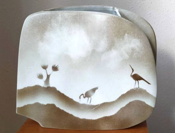 Vase en porcelaine de Virebent