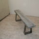 Wood and metal bench