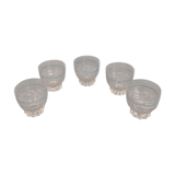 5 liqueur glasses