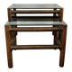 Vintage rattan tables