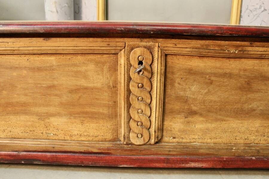 Antique walnut chest
