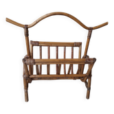Rattan magazine rack