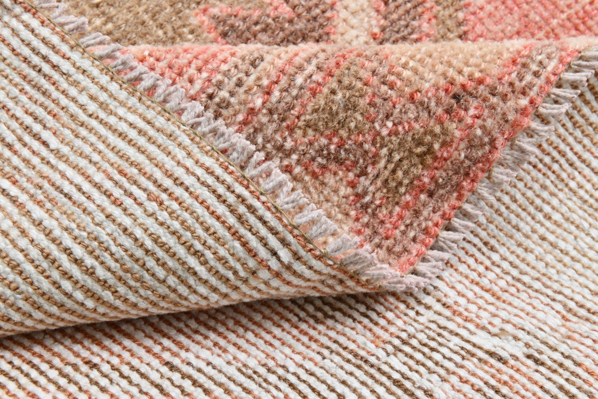 Red & Brown Classic Vintage Persian Runner Rug, 84x410Cm