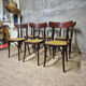 Set of 6 dining chairs, Thonet style, 1960s, Czechoslovakia