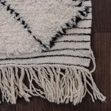 Berber corridor carpet black diamond 85x300 cm