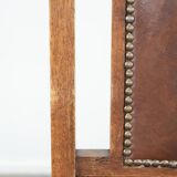 Set of four antique oak dining chairs in Art Nouveau style