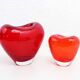 Vase vintage en verre orange