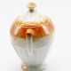 Vintage orange ceramic sugar