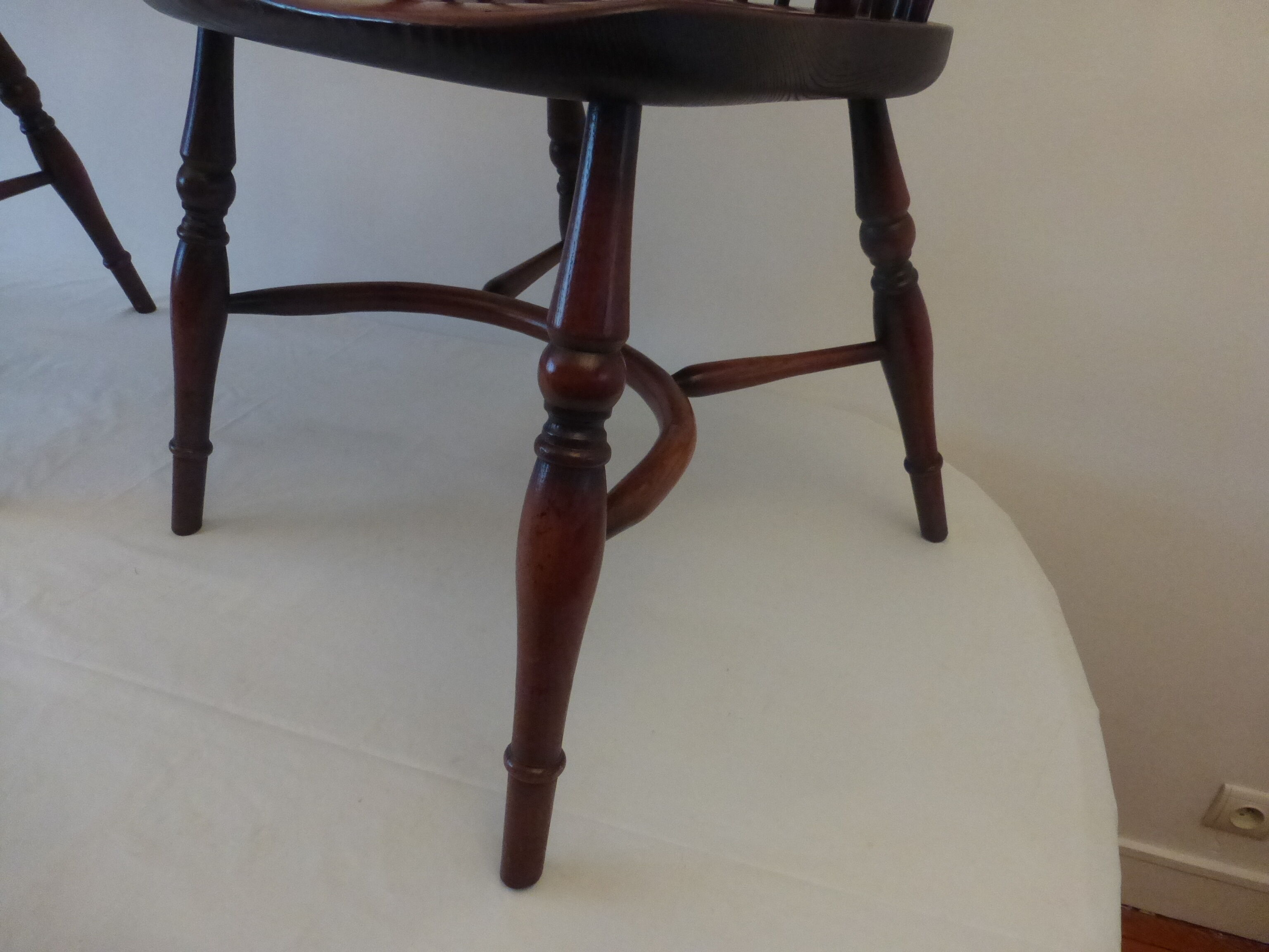 American Windsor armchair pair