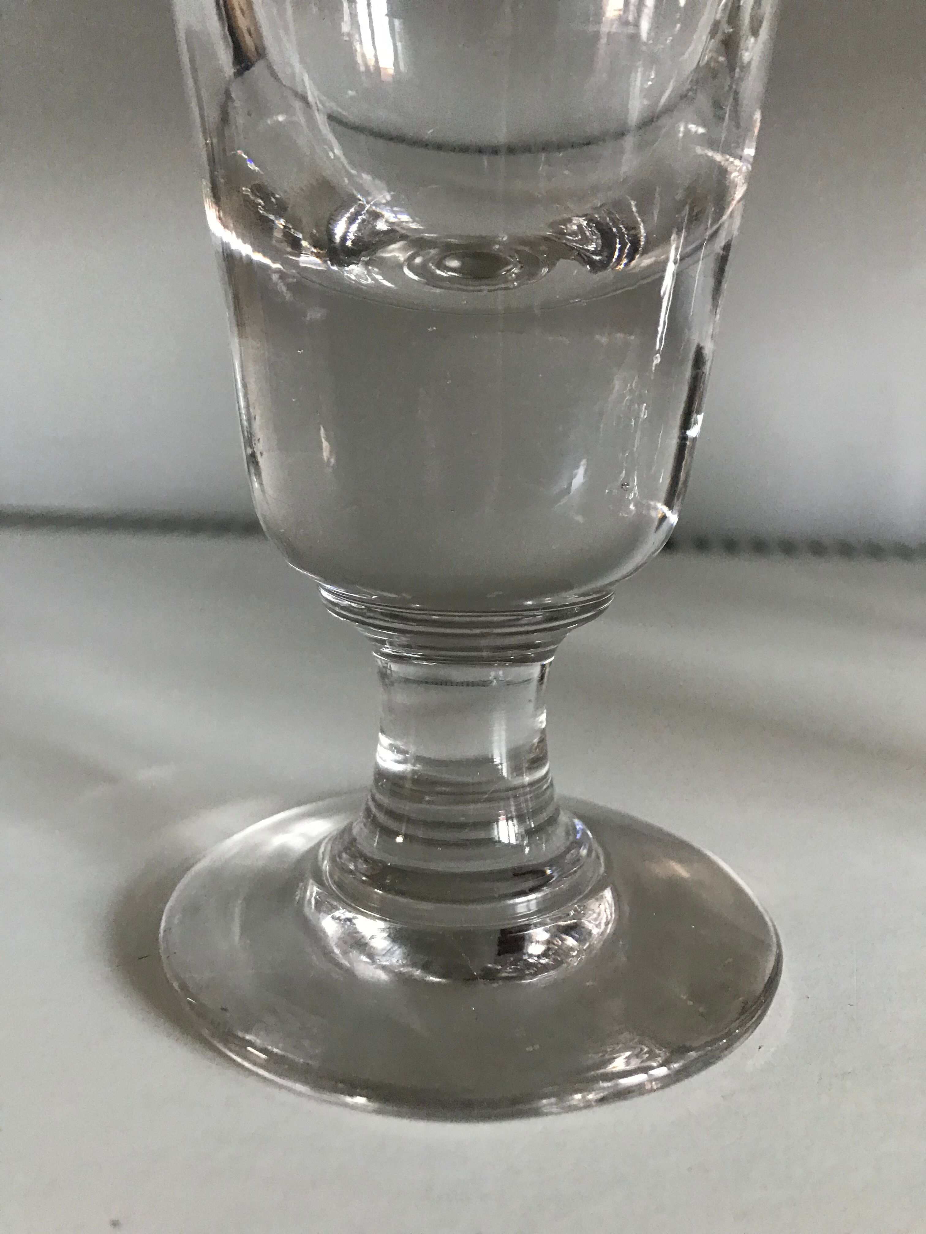 Lot de 6 verres à absinthe, 19ème