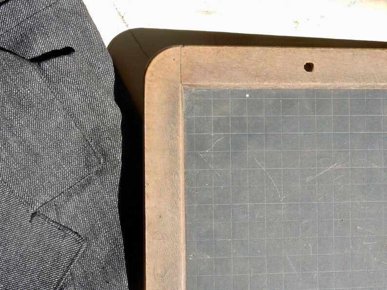 School slate small french chalk table Blackboard for children