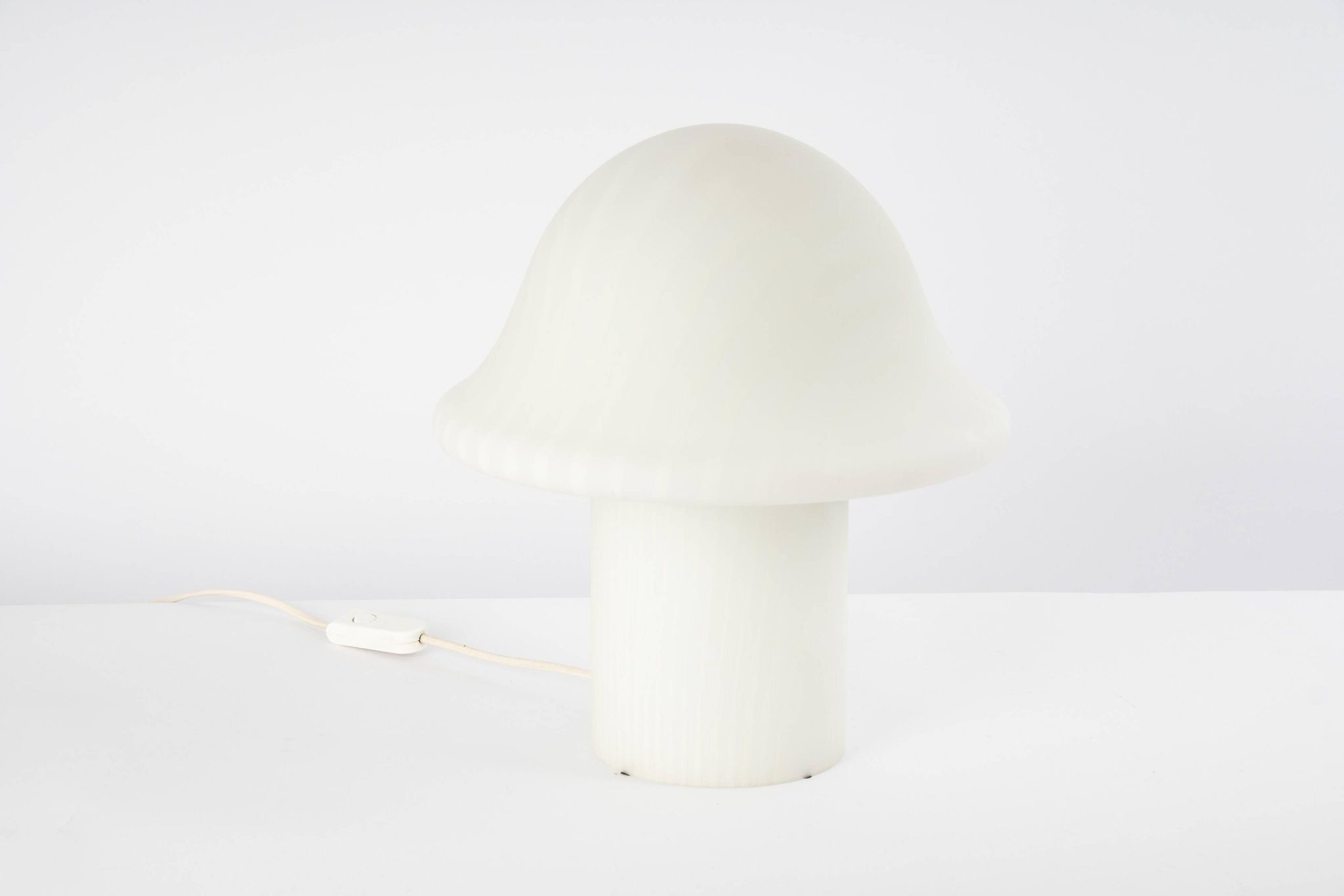 Large glass table lamp by Peil & Putzler, Germany, 1970s.