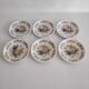 Set of 6 vintage flat plates Moulin des wolves floral motif