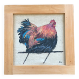 Brown hen painting