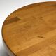 Brutalist Round Coffee Table in Solid Wood, France, 1960s