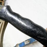Paire de skis anciens en boi