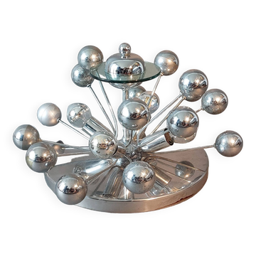 Plafonnier ou applique à 4 lumières Sputnik, Italie 1970.