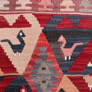 Vintage Turkish mini kilim 65x70 cm wool small Square kelim 2567