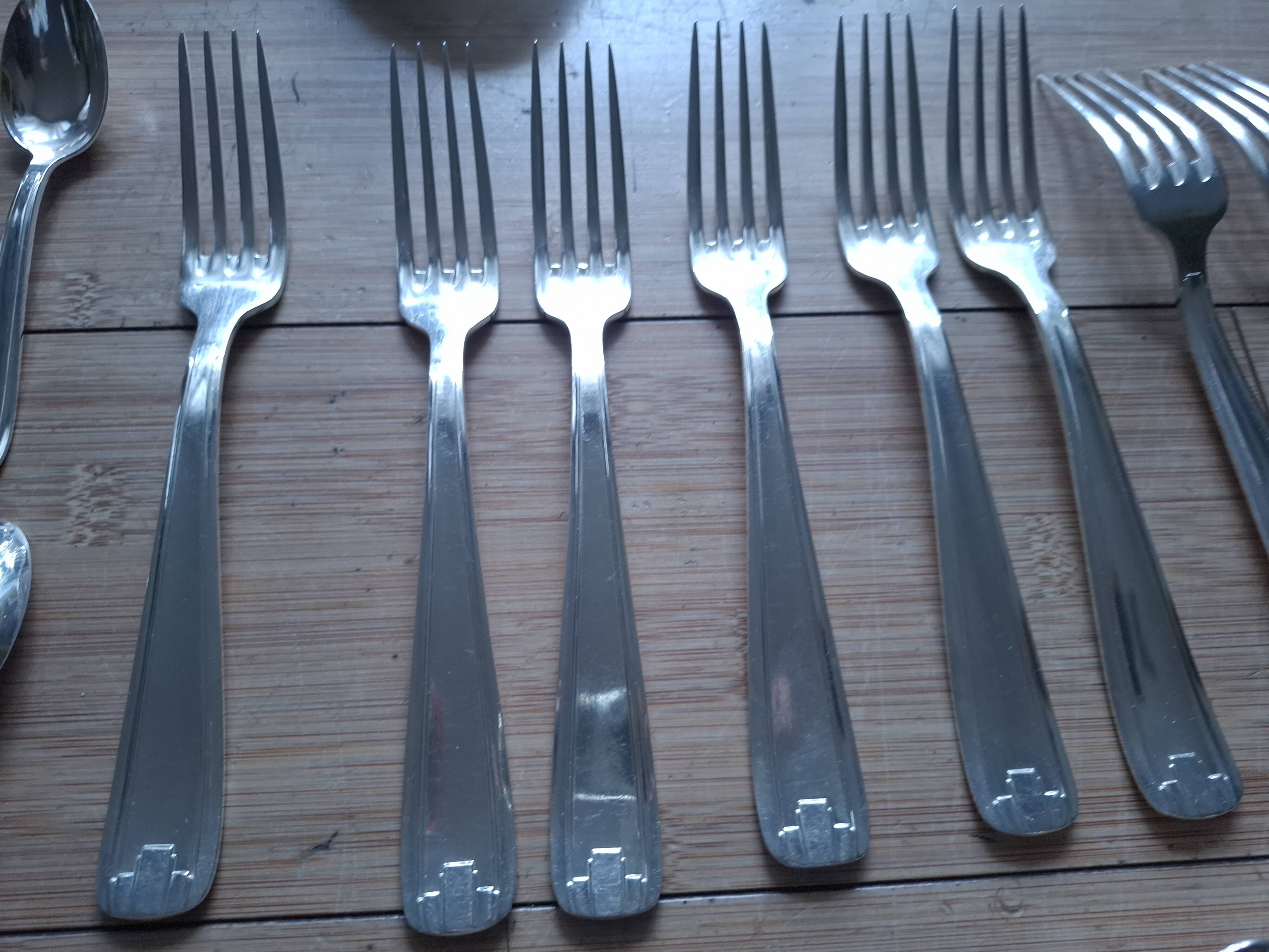 Art deco cutlery set in a box, 36 pieces.