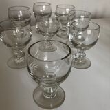 Set de 8 verres ballon 19e