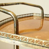 Desserte bar vintage in mahogany marquetry