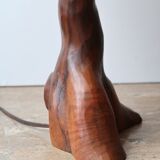 Olive wood monoxide lamp, 50s