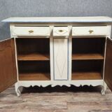 Très grand Buffet d'appui époque Louis XV en bois laqué vers 1750