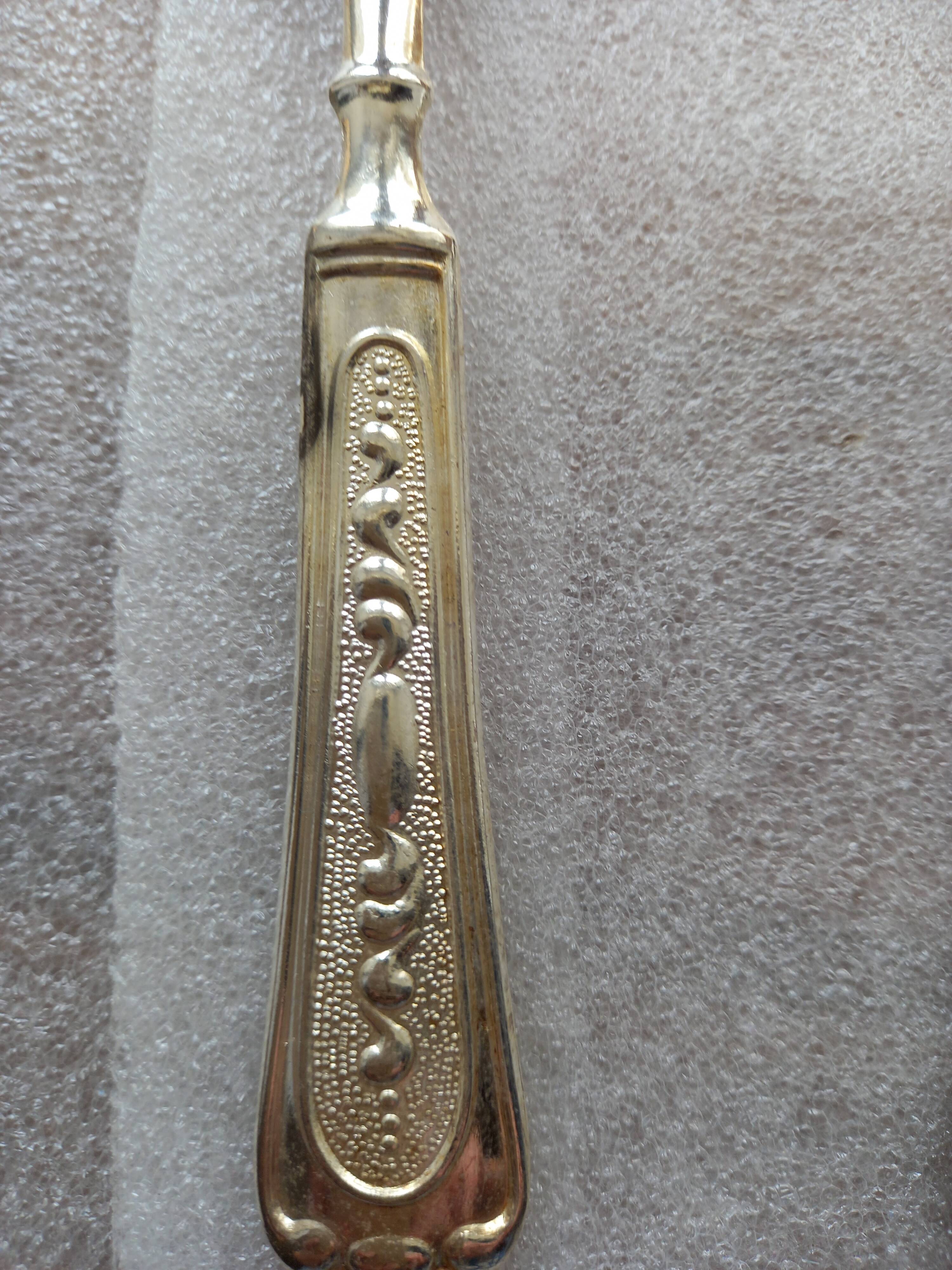 Vintage cutlery set with classic decorative pattern