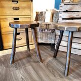Pair of tripod stools
